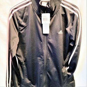 Adidas Jacket NWT Women L Athletic Black DISCOUNT SHIPPING!!
